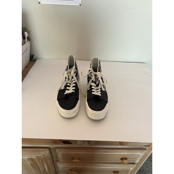 Vans Unisex Denim Sk8-Hi Tapered Stackform Sneakers, M6.5, W8.0 - Picture 8 of 9